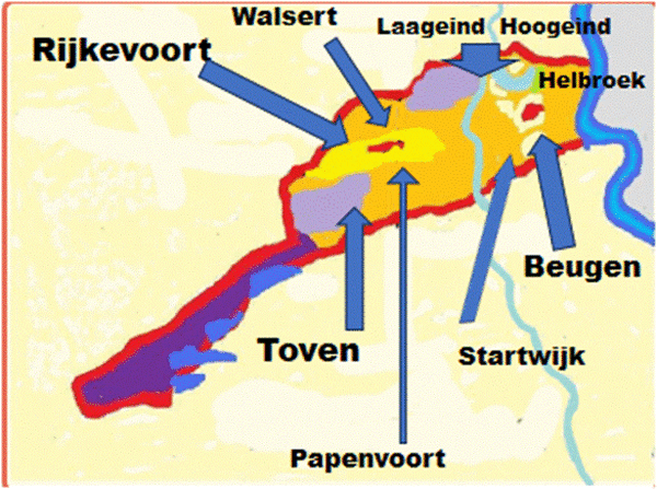 Beugen op de stroomrug van Boxmeer  tussen Maas en Peel