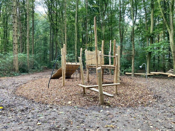 speelbos ‘Ganzenbos’ in Katwijk dat door een WIU-verzoek is aangelegd.