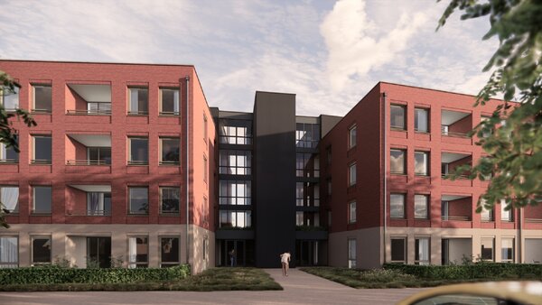 Artist impression appartementen ‘Kralensnoer’ in Cuijk