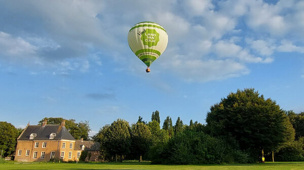 Paschal Noor uit Grave van Visit Land van Cuijk ballon in podcast Groeten uit het Land van Cuijk